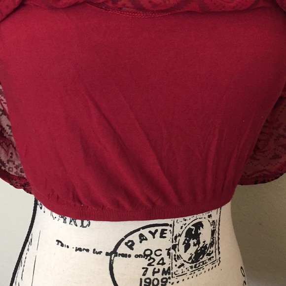 Set top pretty girls poetry crop size L - Picture 7 of 11